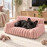 Aroya Home Pickles Faux Fur Dog Bed