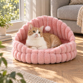 Aroya Home Archie Faux Fur Pet Dome