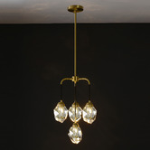 Gild &amp; Glow Ayers Brass 4 Light Pendant