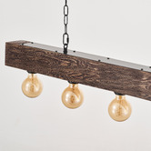 Gild &amp; Glow Buckley Pine Wood 5 Light Pendant