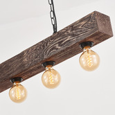 Gild &amp; Glow Buckley Pine Wood 5 Light Pendant