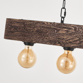 Gild &amp; Glow Buckley Pine Wood 5 Light Pendant