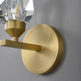 Gild &amp; Glow Ayers Brass Wall Sconce
