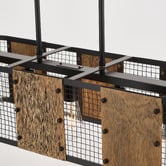 Gild &amp; Glow Petros Wood &amp; Iron 5 Light Pendant