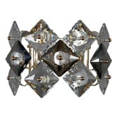 Gild &amp; Glow Karina Crystal 2-Light Wall Sconce