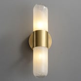 Gild &amp; Glow Petra Brass 2 Light Wall Sconce