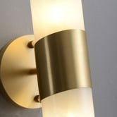 Gild &amp; Glow Petra Brass 2 Light Wall Sconce