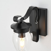 Gild &amp; Glow Laurence Iron Armed Wall Light