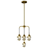 Gild &amp; Glow Ayers Brass 4 Light Pendant