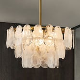 Gild &amp; Glow Susan Round Iron 6-Light Chandelier