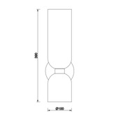 Gild &amp; Glow Harriet Iron 2 Lamp Wall Light