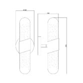 Gild &amp; Glow Petra Brass 2 Light Wall Sconce