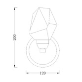 Gild &amp; Glow Ayers Brass Wall Sconce
