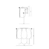 Gild &amp; Glow Susan Iron Wall Sconce