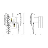 Gild &amp; Glow Casandra Crystal 2-Light Wall Sconce
