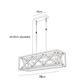 Gild &amp; Glow Alphonse Wooden Linear 5 Light Pendant