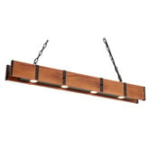 Gild &amp; Glow Napa Pine Wood 4-Light Pendant