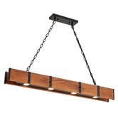 Gild &amp; Glow Napa Pine Wood 4-Light Pendant