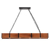 Gild &amp; Glow Napa Pine Wood 4-Light Pendant
