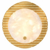 Gild &amp; Glow Solum Brass &amp; Alabaster Wall Sconce