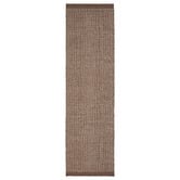 Steph &amp; Gian Walnut Bark Flat Weave Wool &amp; Cotton Runner