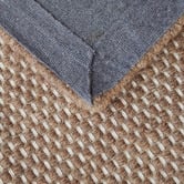 Steph &amp; Gian Walnut Bark Flat Weave Wool &amp; Cotton Runner