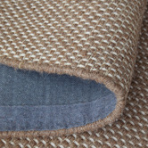 Steph &amp; Gian Walnut Bark Flat Weave Wool &amp; Cotton Runner