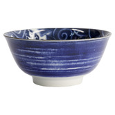 Tokyo Design Studio Blue Japonism Carp 14.7cm Porcelain Tayo Bowls