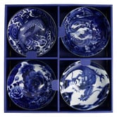 Tokyo Design Studio 4 Piece Japonism 33cm Porcelain Bowl Set