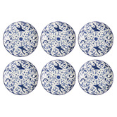 Tokyo Design Studio Tokyo Blue Maizuru Round 21.5cm Porcelain Dinner Plates