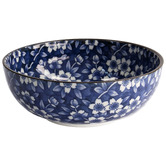 Tokyo Design Studio Tokyo Blue Sakura 20cm Porcelain Ramen Bowls