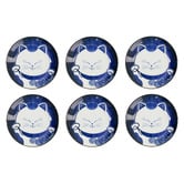 Tokyo Design Studio Blue Kawaii Cat Neko Side Plates