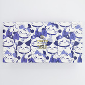 Tokyo Design Studio 4 Piece Blue Kawaii Cat Neko Bowl &amp; Chopsticks Set