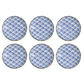 Tokyo Design Studio Natsu Nami 22cm Porcelain Dinner Plates