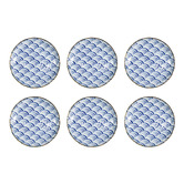 Tokyo Design Studio Natsu Nami Porcelain Dinner Plates