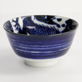 Tokyo Design Studio Blue Japonism Dragon 12.7cm Porcelain Tayo Bowls