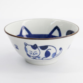 Tokyo Design Studio White Kawaii Cat Neko 14.9cm Porcelain Tayo Bowls