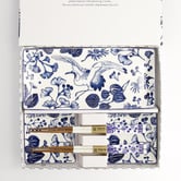 Tokyo Design Studio 6 Piece Flora Japonica Sushi Plate Set