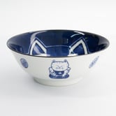 Tokyo Design Studio Blue Kawaii Cat Neko 19.7cm Ramen Bowls