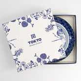 Tokyo Design Studio 4 Piece Flora Japonica Porcelain Dinner Plate Set