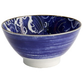 Tokyo Design Studio Blue Japonism Carp Porcelain Tendon Bowls