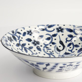 Tokyo Design Studio Tokyo Blue Maizuru 25.4cm Porcelain Ramen Bowls
