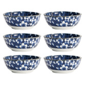 Tokyo Design Studio Tokyo Blue Sakura 9cm Porcelain Dipping Bowls