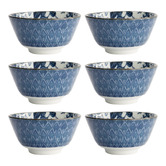 Tokyo Design Studio Flora Japonica Crane 12cm Porcelain Rice Bowls