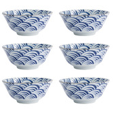 Tokyo Design Studio Natsu Nami 15.2cm Porcelain Tayo Bowls