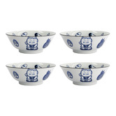 Tokyo Design Studio Kawaii Cat Neko 19.7cm Ramen Bowls