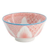 Tokyo Design Studio Lily Flower 13.5cm Porcelain Rice Bowls