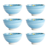 Tokyo Design Studio Seafood Crab 11.2cm Porcelain Rice Bowls