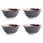 Tokyo Design Studio Asakusa Samurai 20.5cm Porcelain Bowls