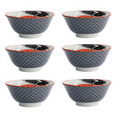 Tokyo Design Studio Asakusa Samurai 14.8cm Porcelain Bowls